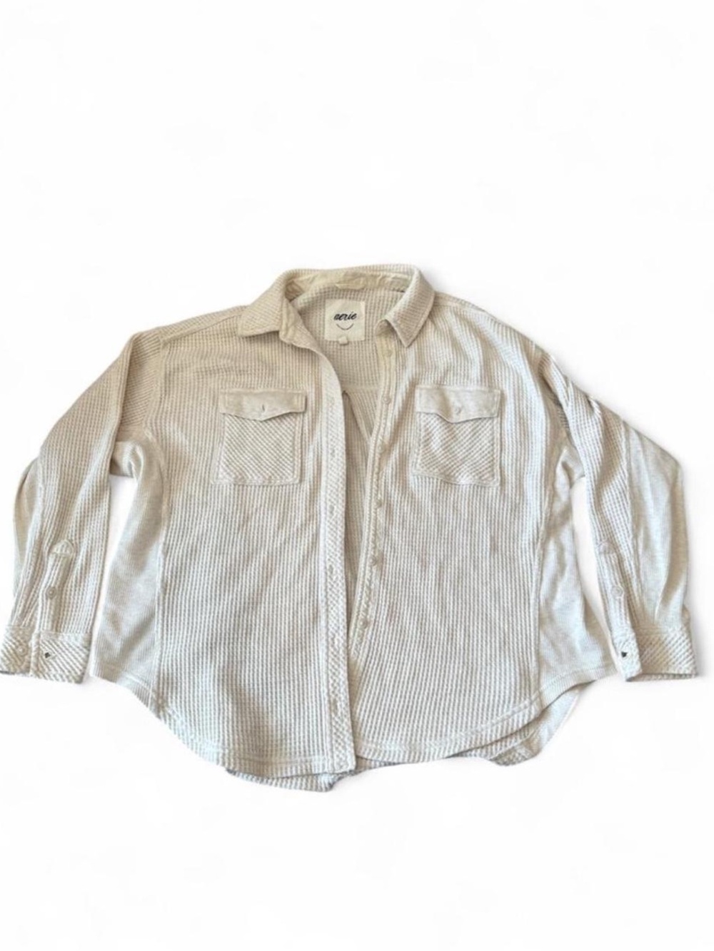 Aerie LumberJane Waffle Shirt size XXS ( fits medium/ oversized shirt)